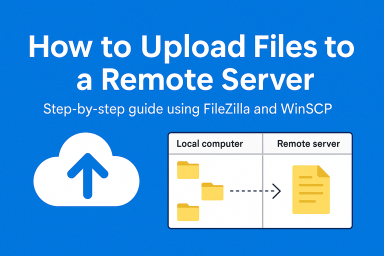 How to Upload Files to Remote Server Using FileZilla and WinSCP
