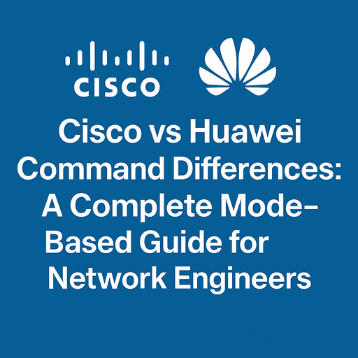 Cisco vs Huawei Command Differences: A Complete Mode-Based Guide for Network Engineers