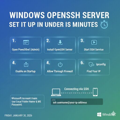 Image for How to Enable SSH Server on Windows (Quick Guide)